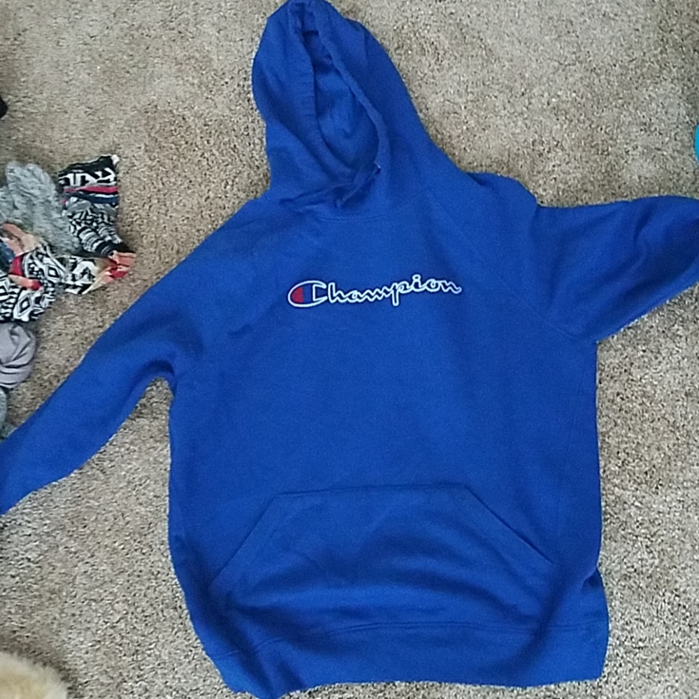 Blue champion hoodie